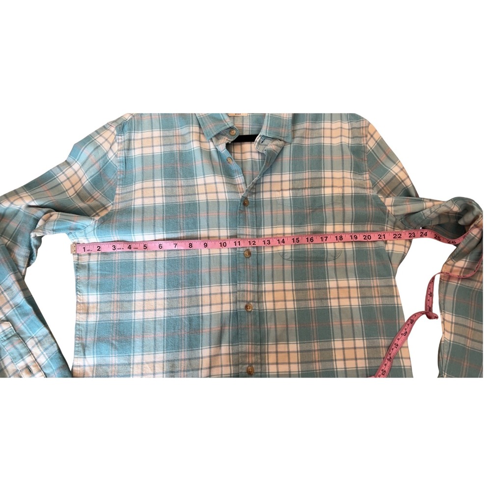 Faherty Men's The All Time Plaid Shirt in Westport Plaid Blue/Yellow | SZ: L - Picture 5 of 9